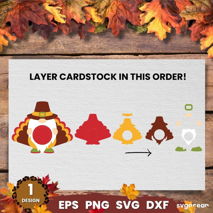 Thanksgiving Gnome Candy Holder - Svg Ocean
