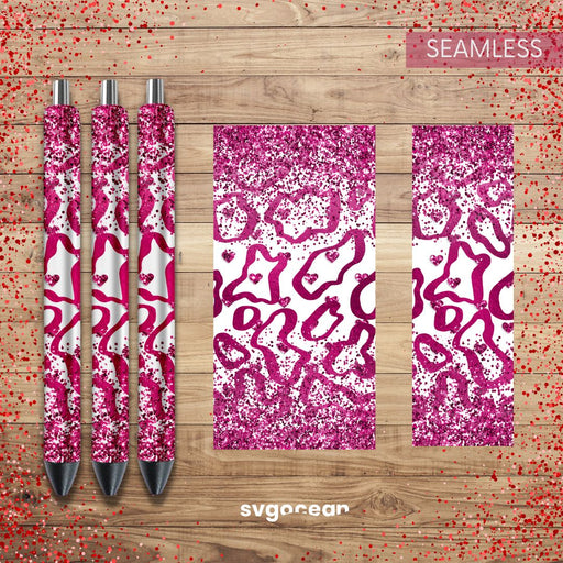 Pink Leopard Pen Sublimation - svgocean