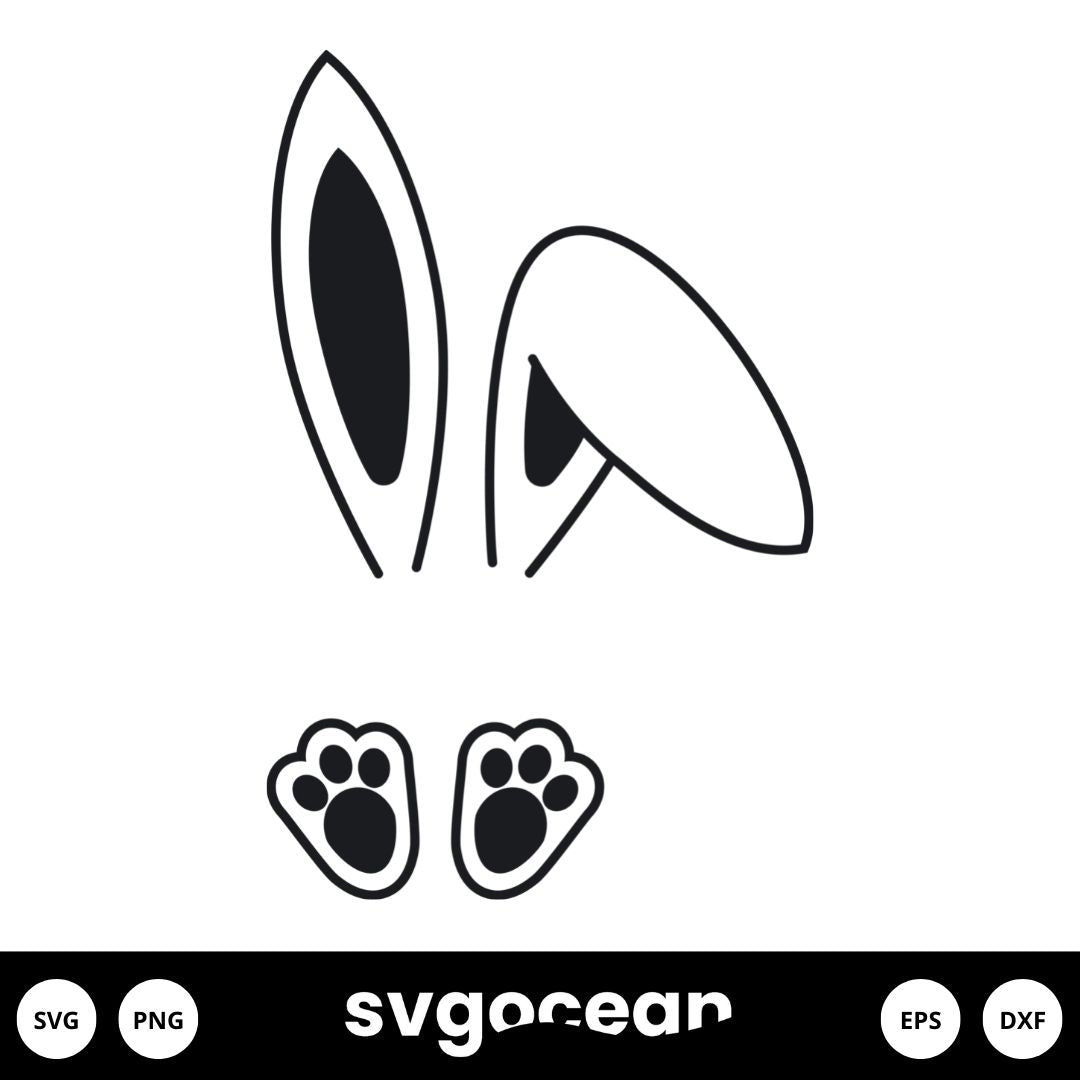 Bunny Ear Svg Free vector for instant download - Svg Ocean — svgocean