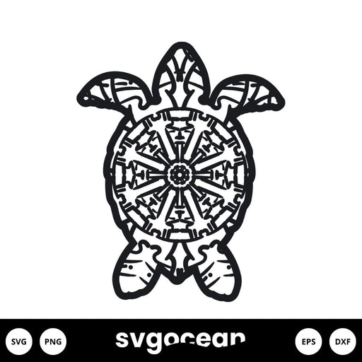 Turtle Mandala Svg - Svg Ocean