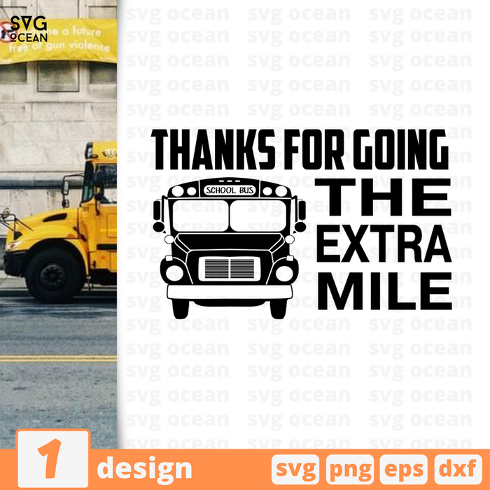 Thanks for going The extra mile SVG vector bundle - Svg Ocean