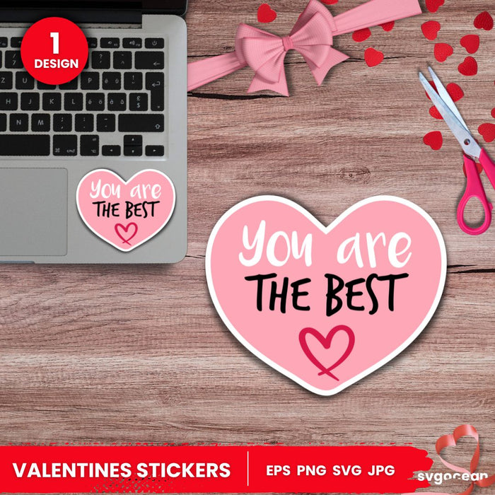 Valentines day sticker - svgocean