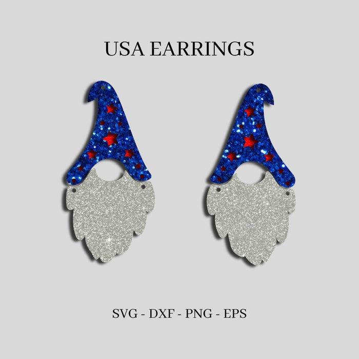 USA Earrings SVG Bundle - Svg Ocean
