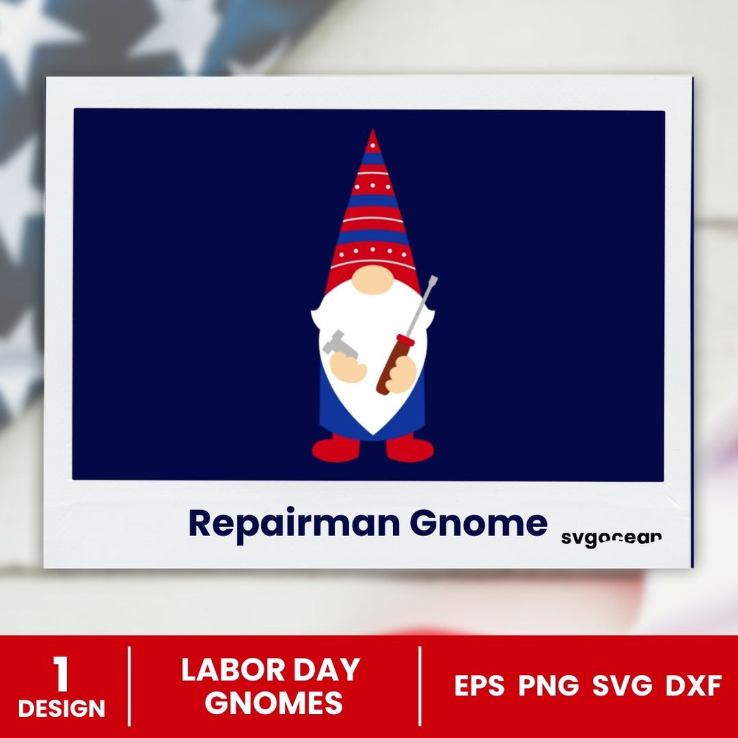Labor Day Gnomes SVG Bundle vector for instant download - Svg Ocean ...