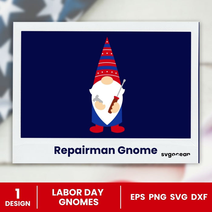 Labor Day Gnomes SVG Bundle - Svg Ocean