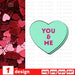 Valentines Day Candy Hearts SVG Bundle - Svg Ocean