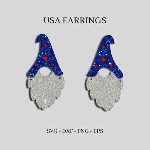 Memorial Day Earrings SVG - Svg Ocean