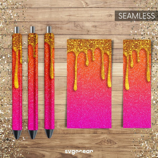Pen Glitter Design - Svg Ocean