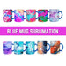 Blue Mug Sublimation - Svg Ocean