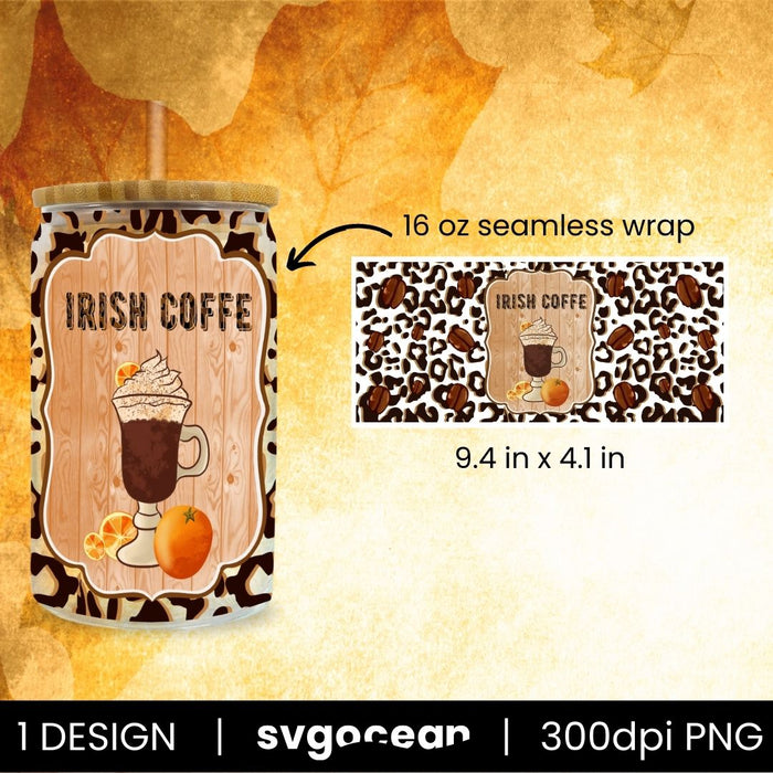 Coffee Libbey Wrap Design - Svg Ocean