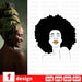 Afro woman monogram 3