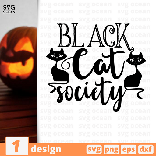Black cat society SVG vector bundle - Svg Ocean