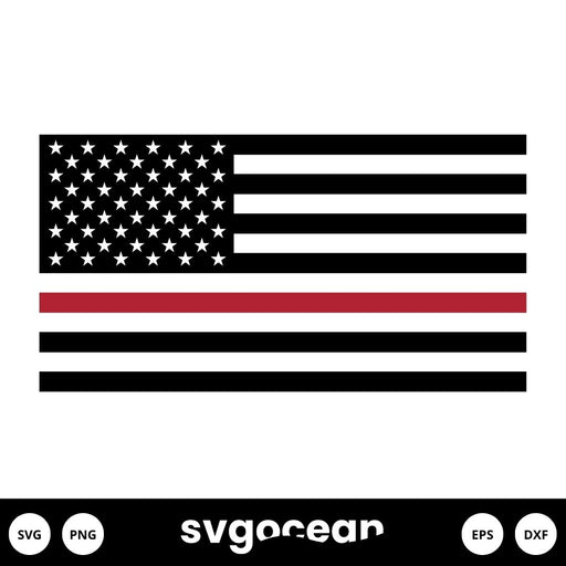Firefighter Flag SVG - Svg Ocean