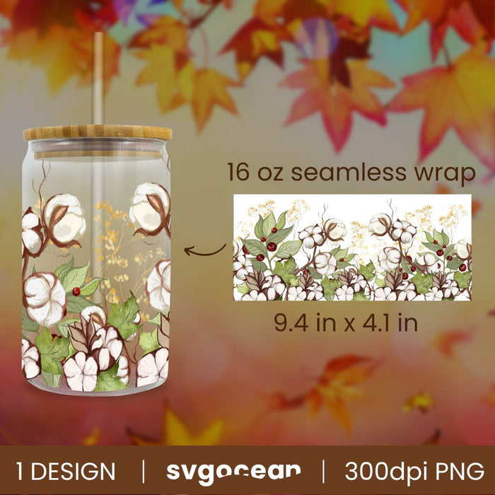 Autumn Can Glass Wrap Bundle - Svg Ocean