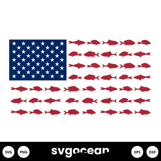 Fish Flag SVG - Svg Ocean