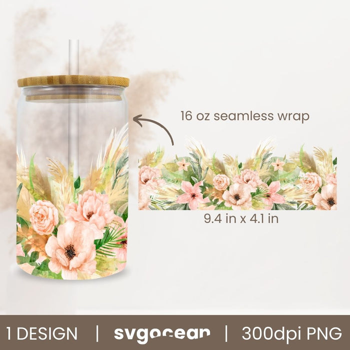 Boho Flowers Sublimation - Svg Ocean