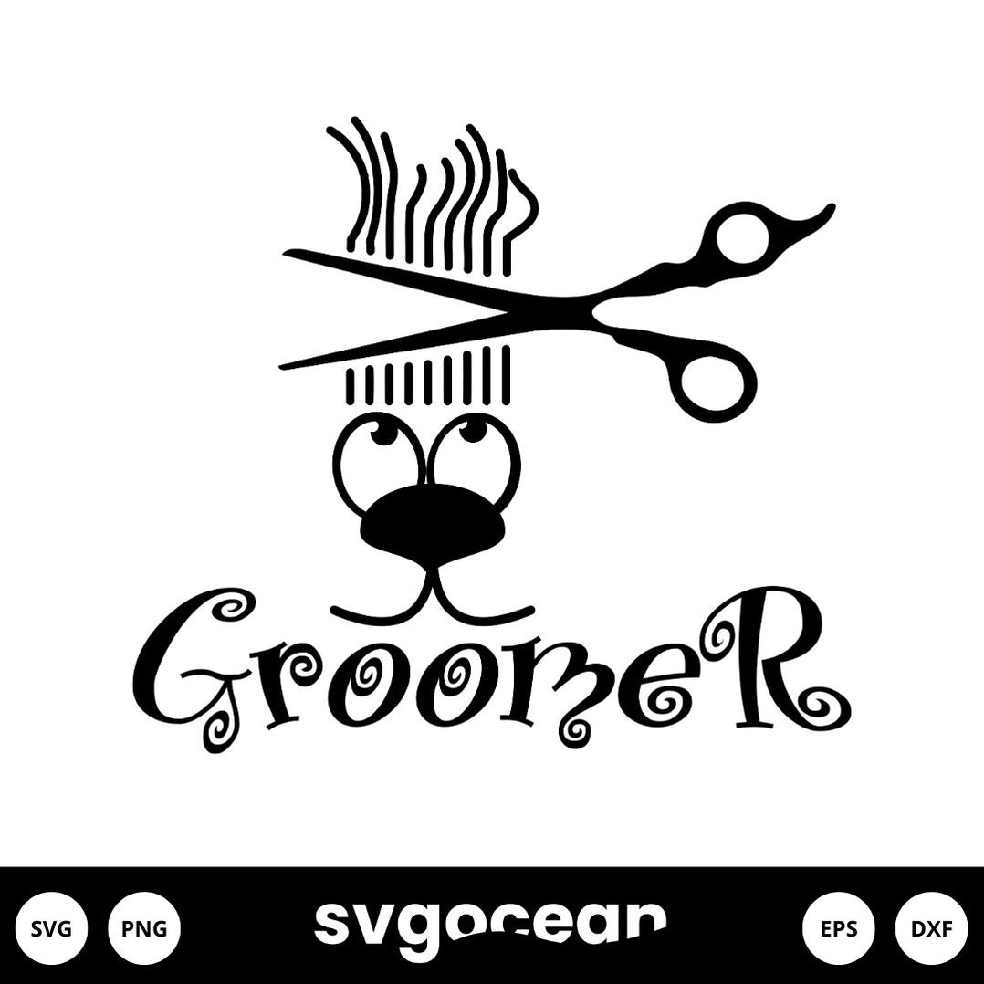 Dog Groomer Svg vector for instant download - Svg Ocean — svgocean