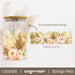 Boho Flowers Can Glass Sublimation - Svg Ocean
