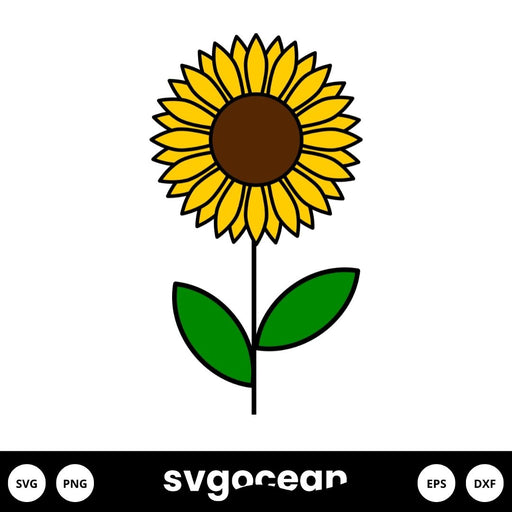 Simple Sunflower SVG - Svg Ocean
