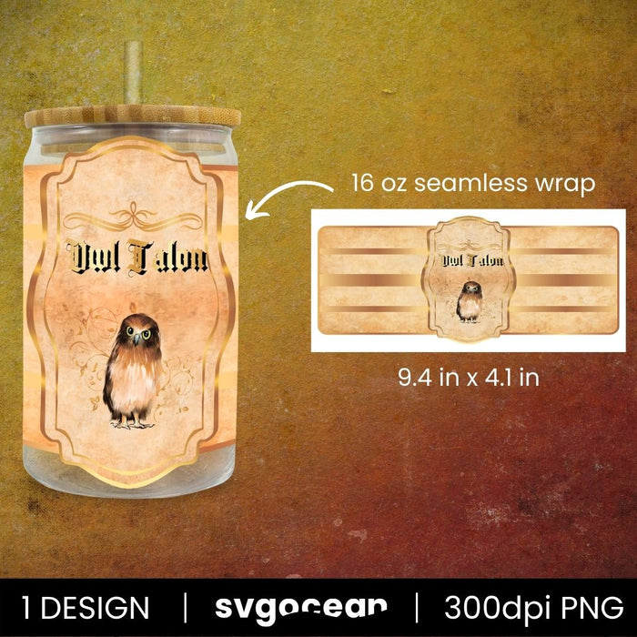 Owl Talon Can Glass PNG - Svg Ocean