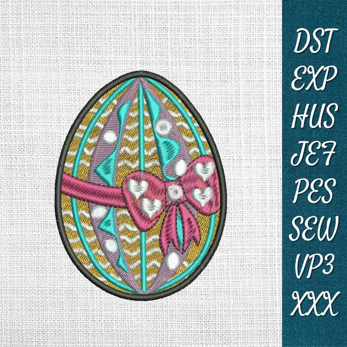 Easter Egg 1 Embroidery Designs - Svg Ocean
