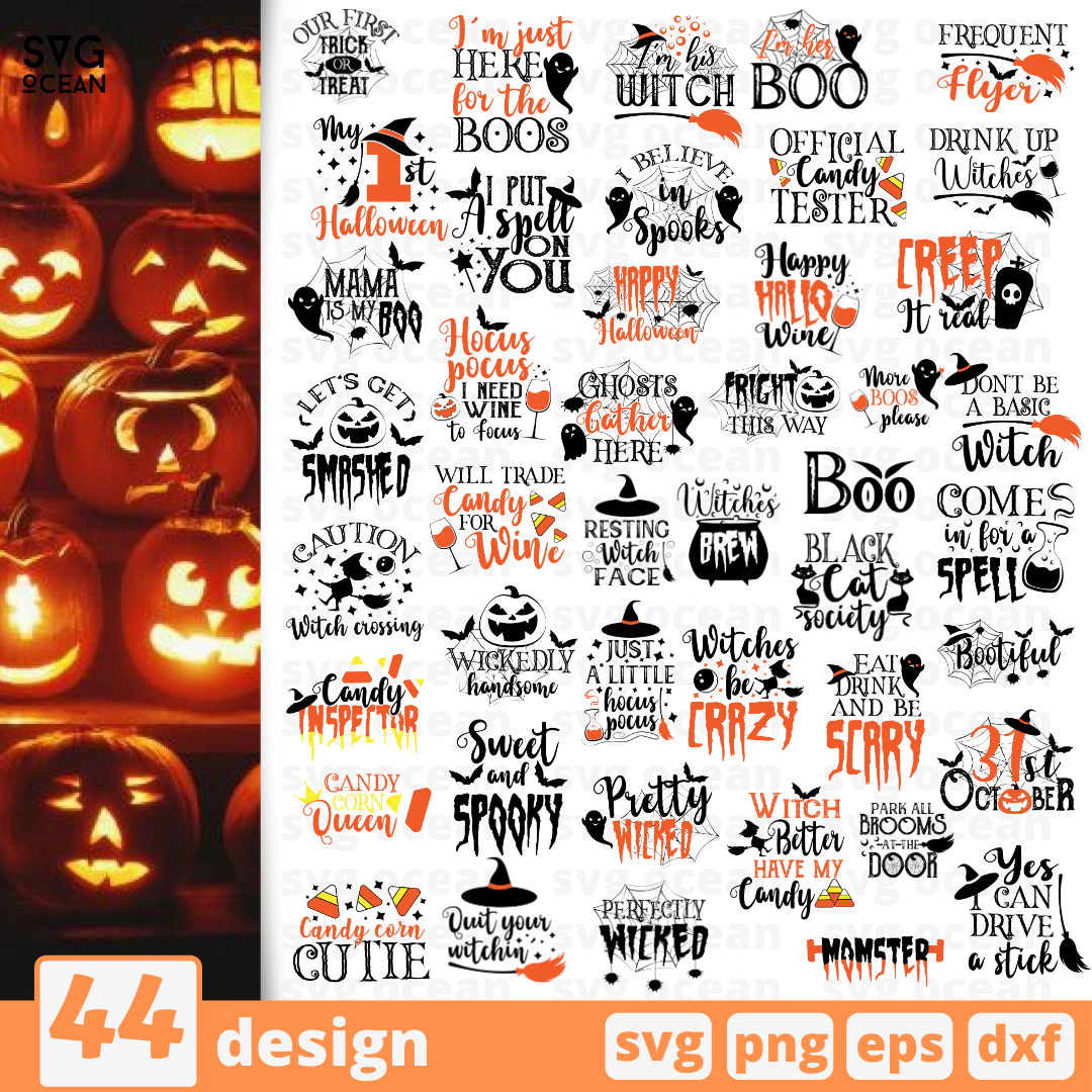 Halloween SVG bundle vector for instant download - Svg Ocean — svgocean