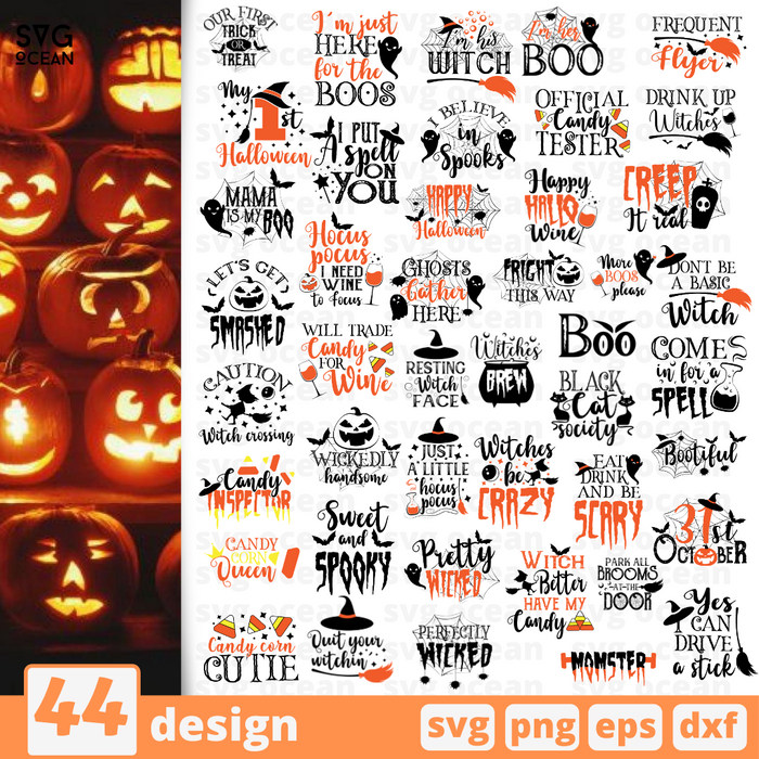 Halloween quotes SVG vector bundle - Svg Ocean