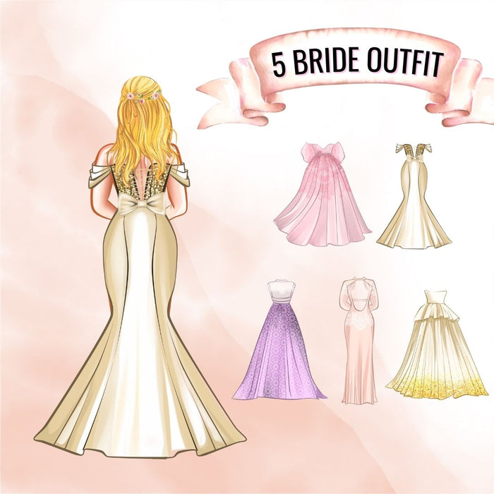 Bride and Bridesmaid Creator Clipart vector for instant download - Svg Ocean svgocean Bride and Bridesmaid Creator Clipart vector for instant download - Svg Ocean svgocean