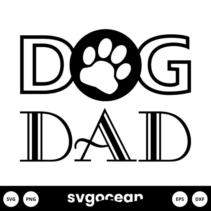 Dog Dad Svg - Svg Ocean