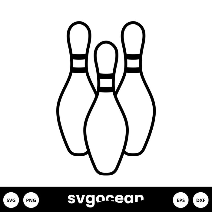 Bowling Pins SVG - Svg Ocean