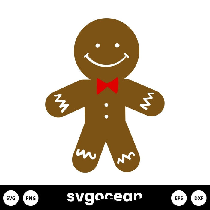 Gingerbread Man Svg - Svg Ocean