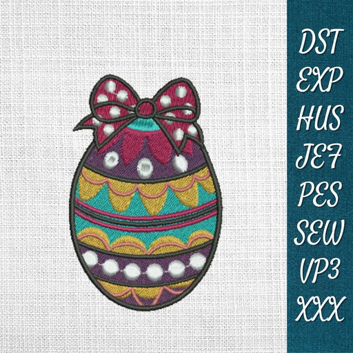 Easter Egg 2 Embroidery Designs - Svg Ocean
