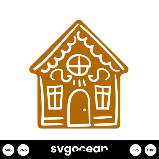 Gingerbread House Svg - Svg Ocean