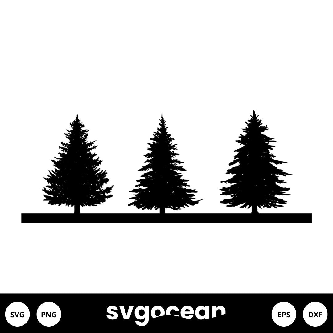 Trees Svg Free vector for instant download - Svg Ocean — svgocean