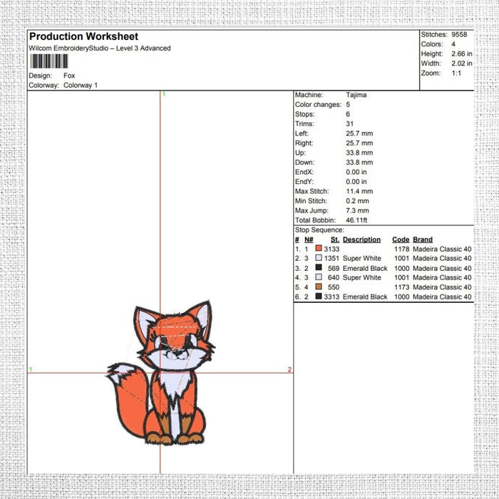 Fox Embroidery Designs - Svg Ocean
