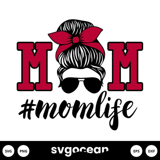 Messy Bun Mom Life SVG - Svg Ocean