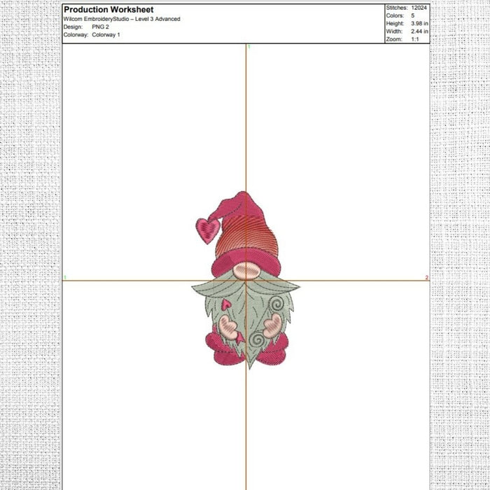 Valentines Gnome Embroidery Designs - Svg Ocean