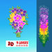 3D Bouquet 2 SVG Cut File