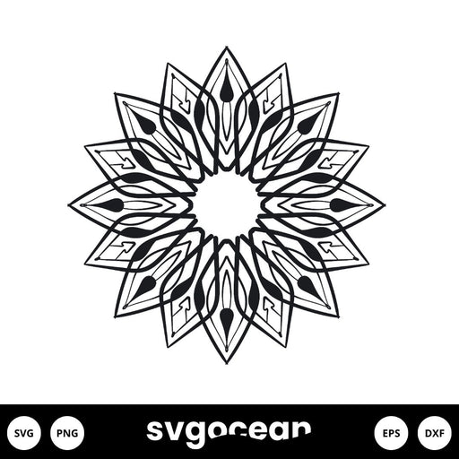 Simple Mandala Svg - Svg Ocean