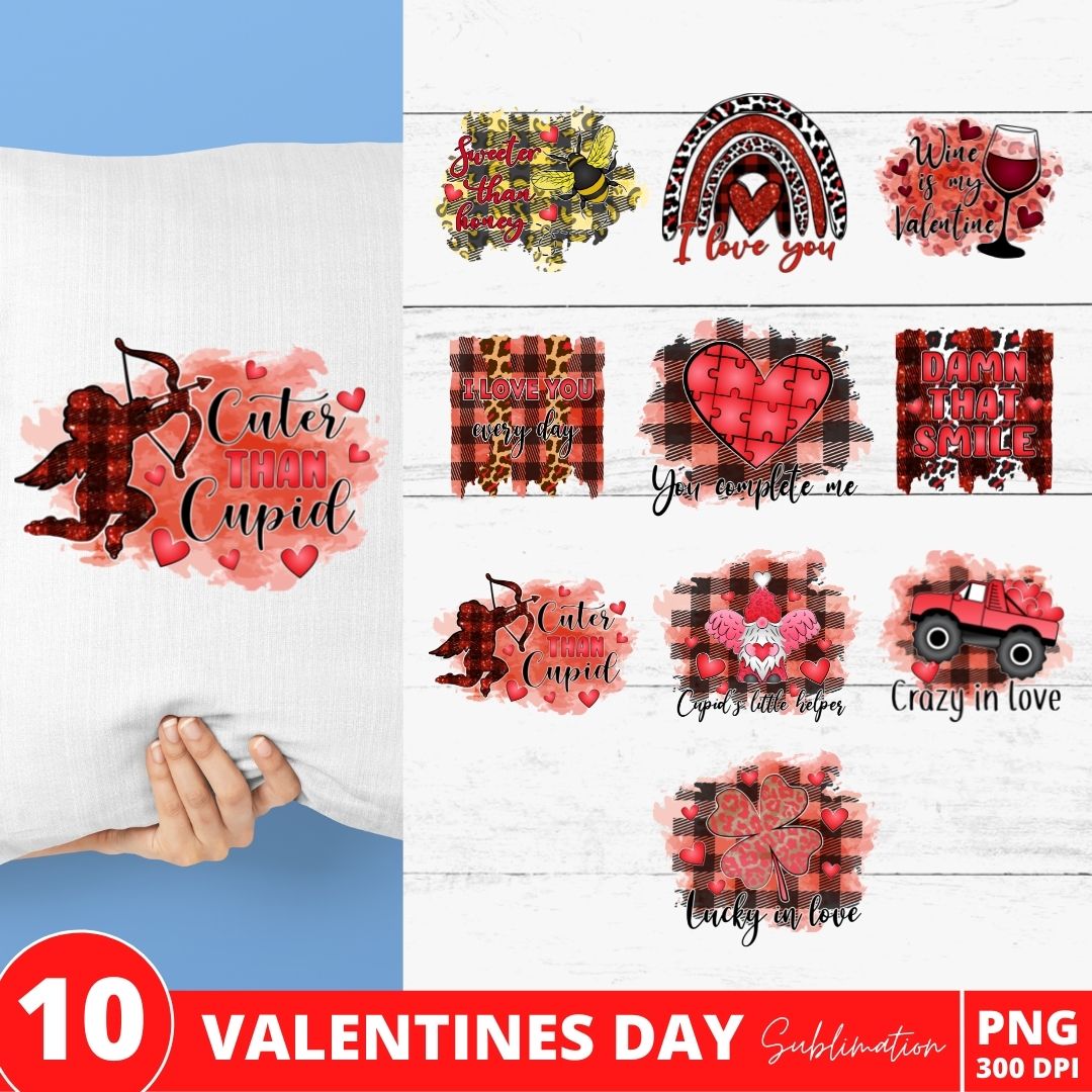 Valentines Day Sublimation Bundle vector for instant download - Svg ...