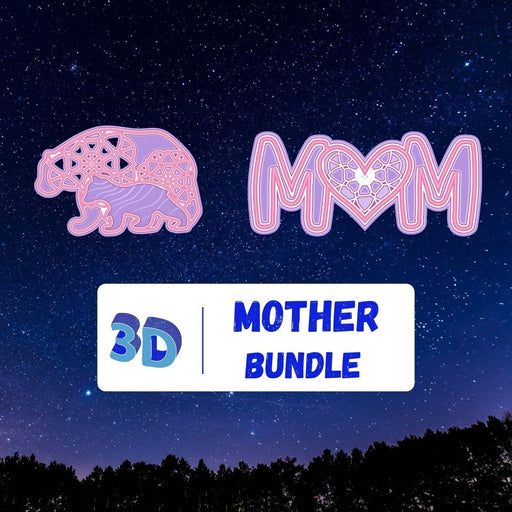 3D Mothers Day SVG Bundle