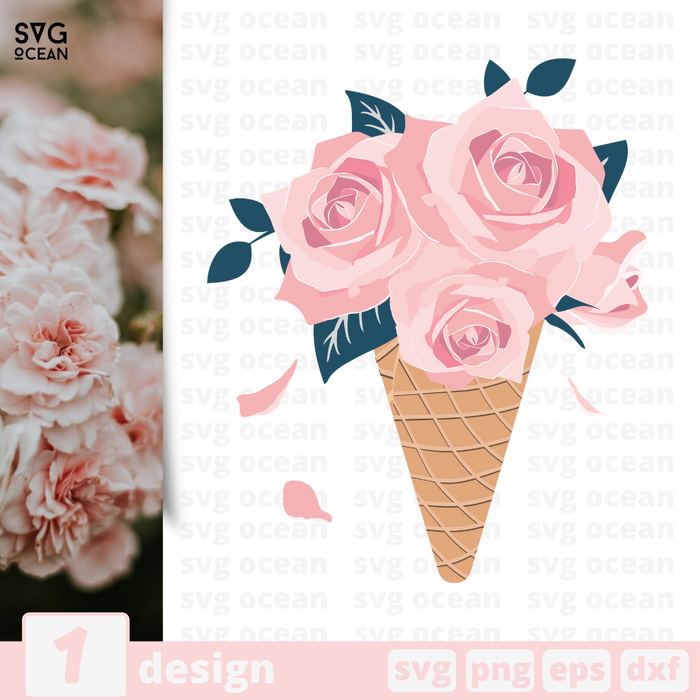 Free Ice flowers quote svg