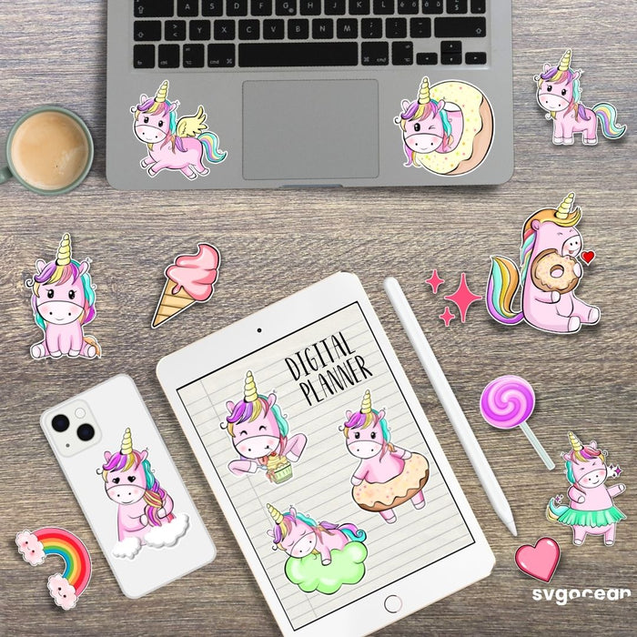 Kawaii unicorn sticker  Buy kawaii unicorn sticker online