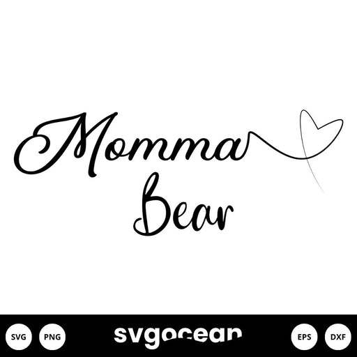 Momma Bear Svg - Svg Ocean