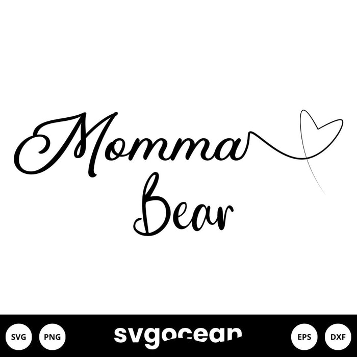 Momma Bear Svg - Svg Ocean