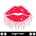 Glitter Lips Svg - Svg Ocean