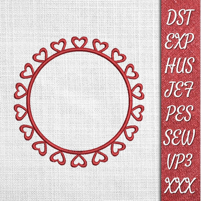 Valentines Monogram 2 Embroidery Designs - Svg Ocean