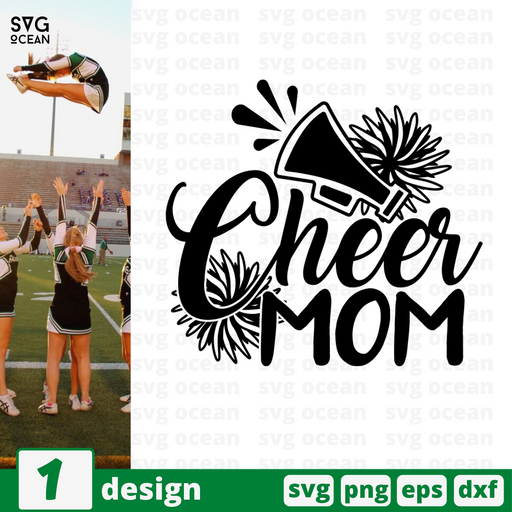 Cheer mom SVG vector bundle - Svg Ocean