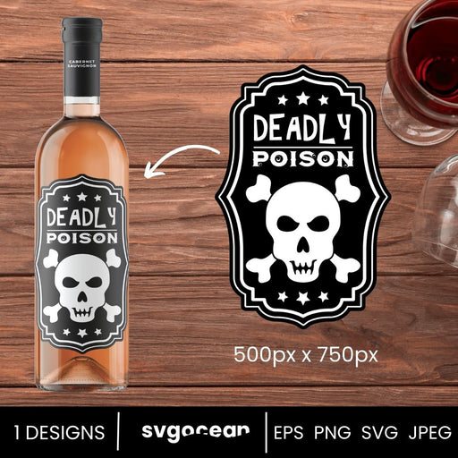 Deadly Poison Bottle Labels Svg - Svg Ocean