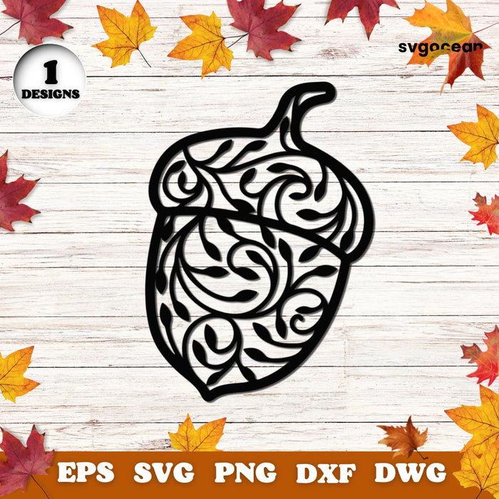Acorn Svg vector for instant download - Svg Ocean — svgocean
